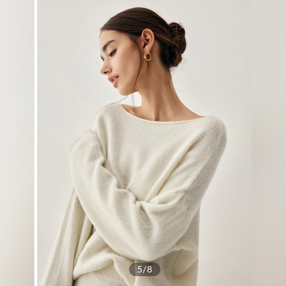 Oversized Sweater Two Piece Skirt Set - Picture 2 of 5